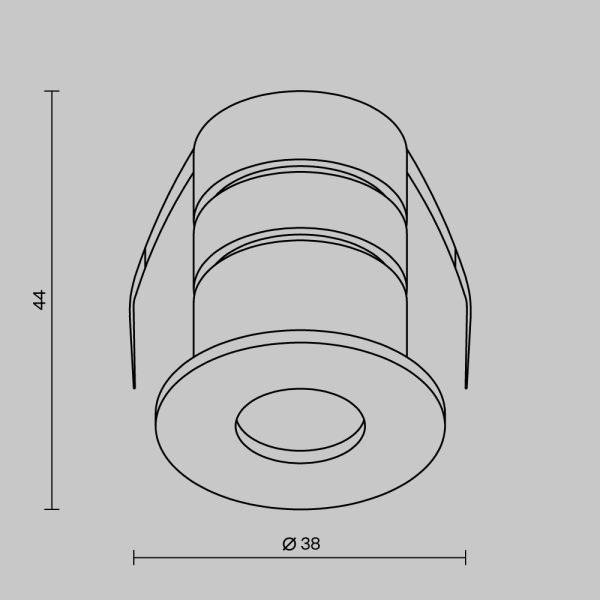 Уличный потолочный светильник Outdoor O511DL-L2B4K — изображение 2