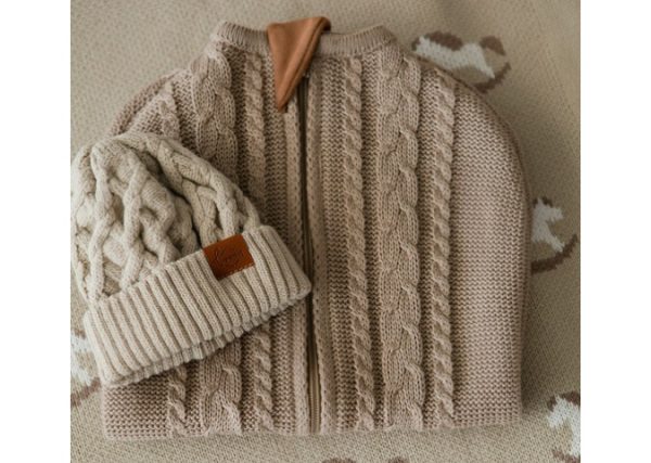 Вязанный пеленальный кокон "Oliver" (капучино) — изображение 3