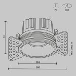 Встраиваемый светильник Technical DL058-7W2.7K-TRS-W — изображение 2