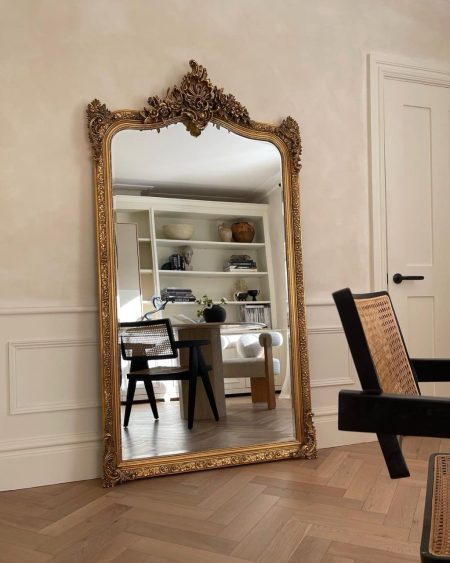 Зеркало в золотой резной раме в полный рост Imperial Grande