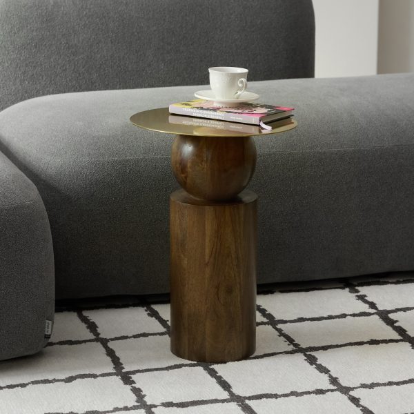 Журнальный столик с металлической столешницей, САМАТА — изображение 3