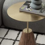 Журнальный столик с металлической столешницей, САММИШРАН Голд — изображение 4