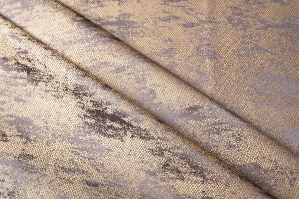 121GD-00023 Портьера Хьюстон (HOUSTON) золото-серый 275*260см — изображение 3