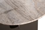 57EL-10983 Стол журнальный Арка (Arco) травертин d55*50см круглый — изображение 2