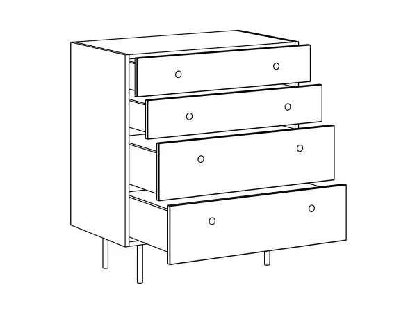 Комод большой Frida с принтом — изображение 5