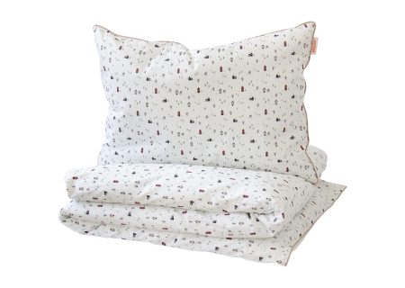 Комплект постельного белья «Домики» (кант