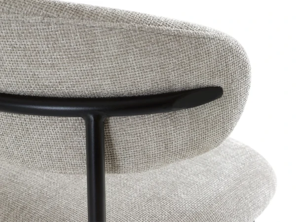 Комплект стульев для кухни ARIA, 2 шт. черный, светло-серый — изображение 5