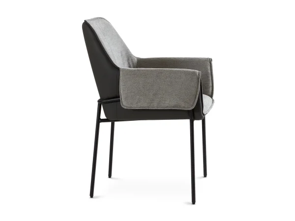 Комплект стульев Minotti 2 шт. светло-серый, темно-серый — изображение 3