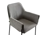 Комплект стульев Minotti 2 шт. светло-серый, темно-серый — изображение 4