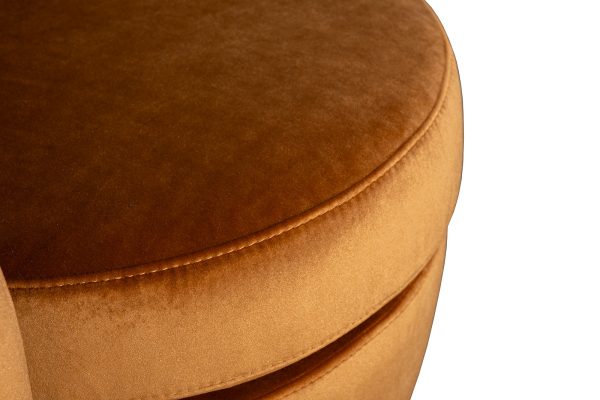 Кресло Наполи(Napoli) вращающееся, велюр принт Pad32+Latt-ORANG 76*76*76см — изображение 4