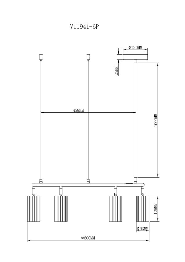 Люстра подвесная Moderli V11941-6P Cora — изображение 3