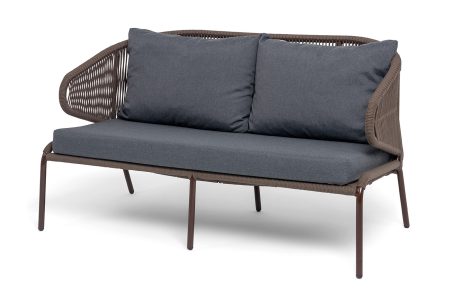 "Милан" диван 2-местный плетеный из роупа