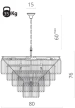 Подвесная люстра Divinare NOVA 3001/01 LM-13 — изображение 2