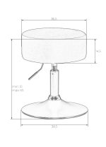 Пуф DOBRIN DANNY GOLD, бежевый твид (LEO26) — изображение 4