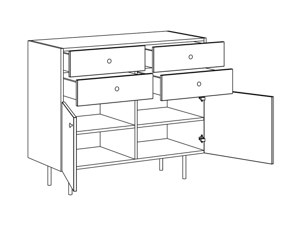 Сервант Frida с принтом — изображение 5