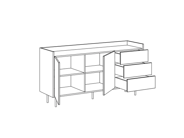 Сервант Look черный — изображение 5