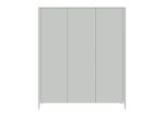 Шкаф Type 3-х створчатый (светло-серый)
