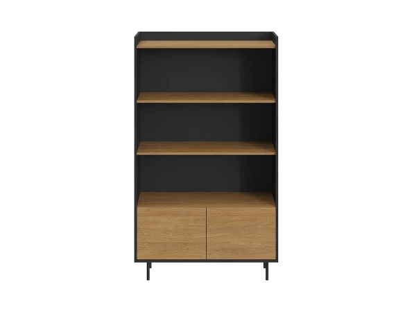 Стеллаж с дверцами внизу Look черный — изображение 2