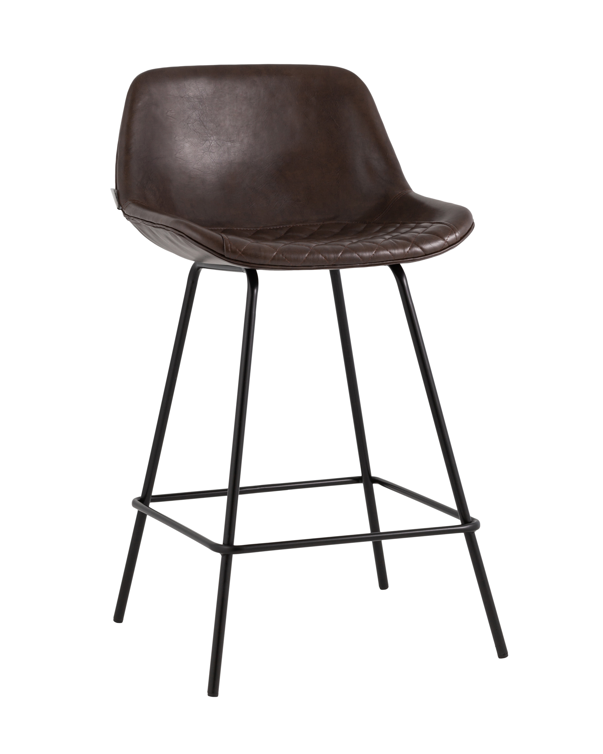 Стул полубарный Деймон экокожа коричневый Стул полубарный Деймон экокожа коричневый