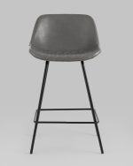 Стул полубарный Деймон экокожа серый — изображение 3