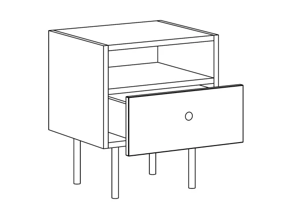 Тумба прикроватная Frida с принтом — изображение 5