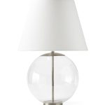 Серебряная настольная лампа Клейтон LHLTL7602PQS LouvreHome