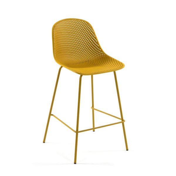 Барный стул Quinby желтый La Forma (ex Julia Grup) CC1221S31