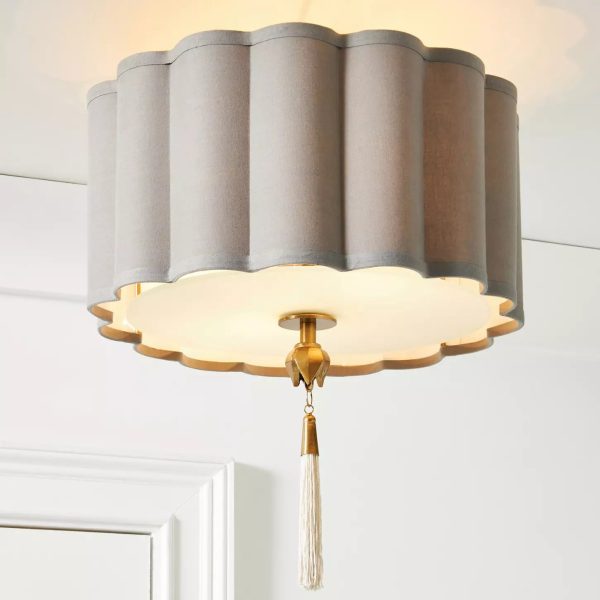 Серый потолочный светильник Тампа JJ10921-3D LouvreHome