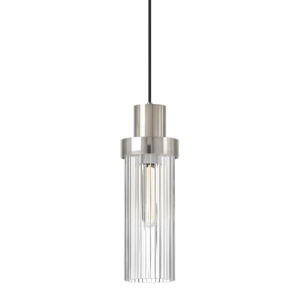 Серебряный подвесной светильник Сонома JJ11096-1DB LouvreHome
