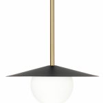 Чёрно-золотой подвесной светильник Милти P7559PC LouvreHome