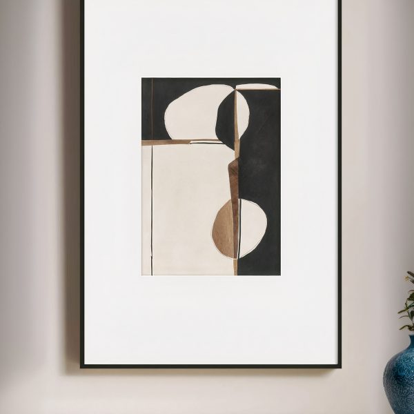 Интерьерный постер Black & beige abstraction PP230364 LouvreHome