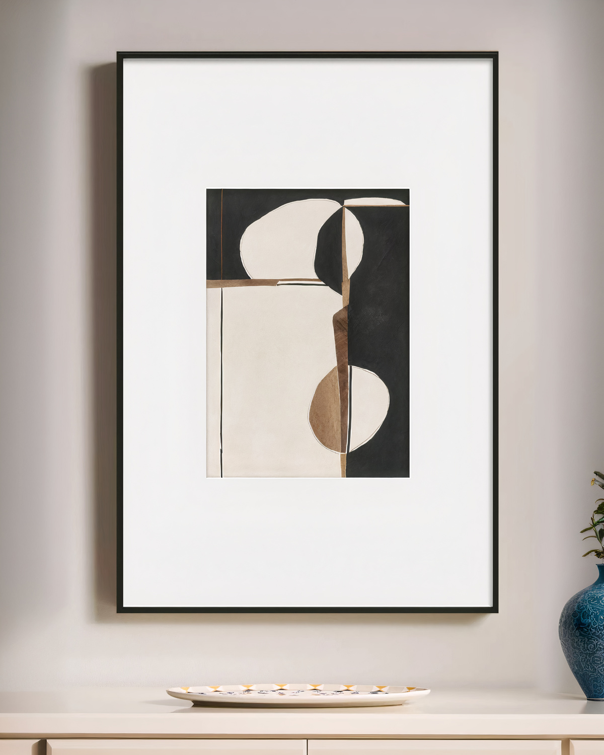 638003692333637_le_upscale_balanced_x1_light_ai_80 Интерьерный постер Black & beige abstraction PP230364 LouvreHome