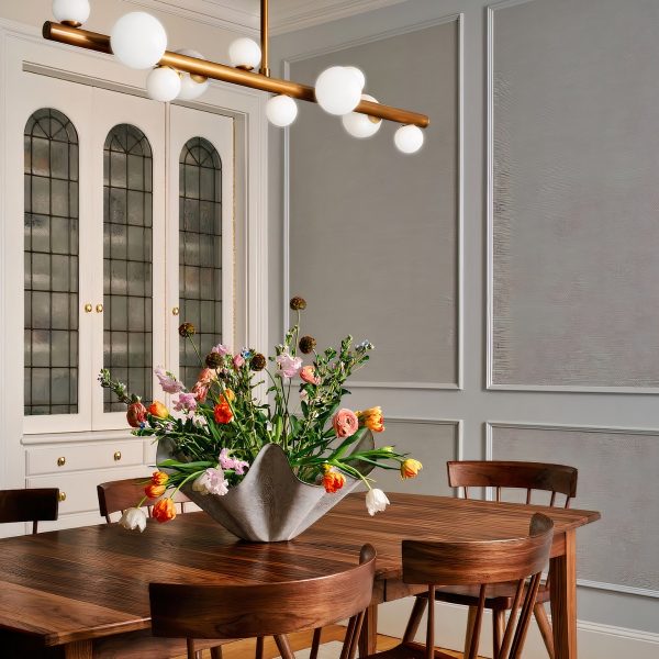 Золотая люстра Квинт P7556PB LouvreHome