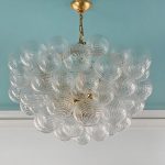 Большая стеклянная люстра Алисия [L] LHLCH420324SWL LouvreHome