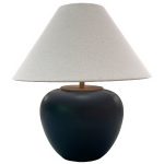 Черная настольная лампа Ноэл LTL454943MGI LouvreHome