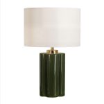 Зелёная настольная лампа Туоми LTL410272MGI LouvreHome