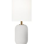 Белая настольная лампа Гретта LTL487361MGI LouvreHome