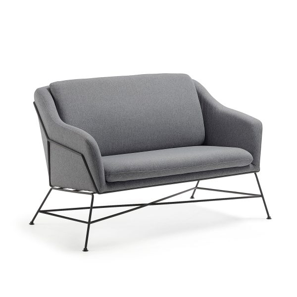 Диван Brida графитовый 128 см La Forma (ex Julia Grup) S521J02