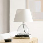 Прозрачная настольная лампа Дэми с чёрным проводом LTL193769CLM LouvreHome