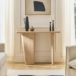 Бежевая консоль Дрис FCT020925MOK LouvreHome