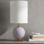 Лиловая настольная лампа Иветт - М LTL859526CLM LouvreHome