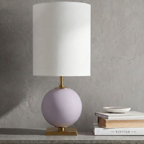 Лиловая настольная лампа Иветт - М LTL859526CLM LouvreHome
