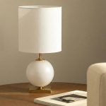 Белая настольная лампа Иветт - М LTL804801CLM LouvreHome