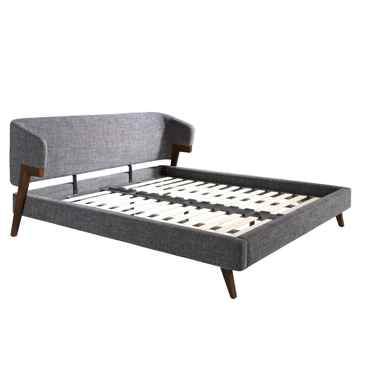 Кровать 7173/GC2323 из серой ткани 180 x 200 cm — изображение 2
