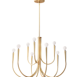 Золотая люстра Свуп LHLCH230124XNP LouvreHome