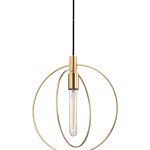 Золотой подвесной светильник Бекки JJ11137-1DB LouvreHome