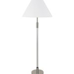 Серебристая напольная лампа Люцита P2591FA LouvreHome