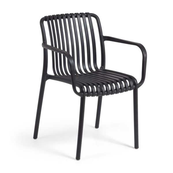 Садовый стул Isabellini в черном цвете La Forma (ex Julia Grup) CC5195S01