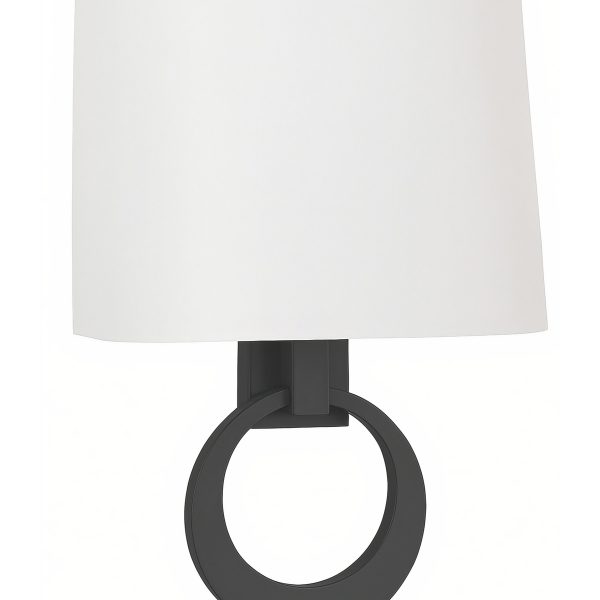 Черное бра Эббот JJ10619-1TC LouvreHome