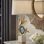 Настольная лампа с агатом Эдеса P3020TA LouvreHome